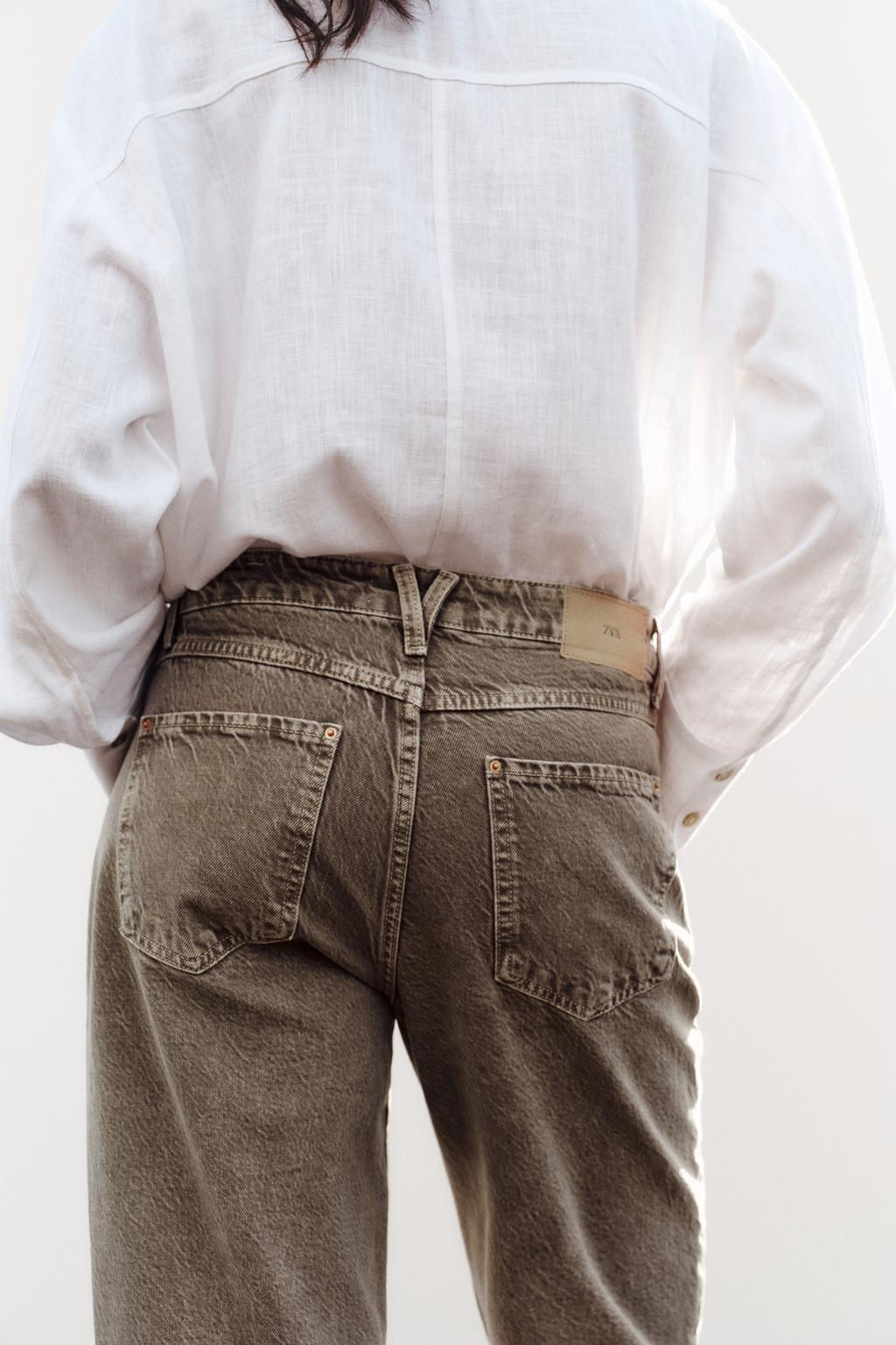 Z1975 STRAIGHT HIGH-WAIST ANKLE-LENGTH JEANS - Zara фото 5