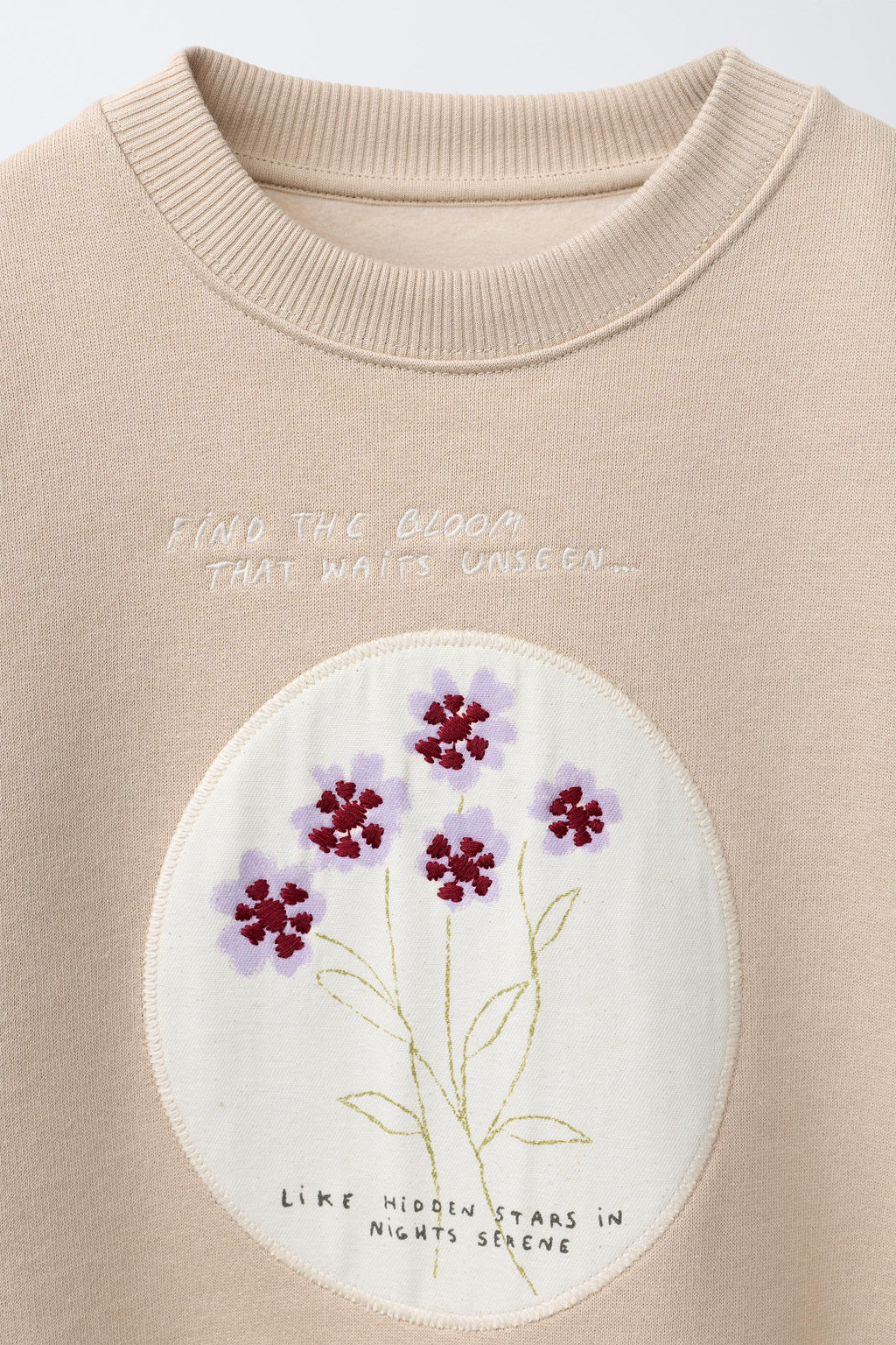 EMBROIDERED PATCH SWEATSHIRT - Zara фото 3