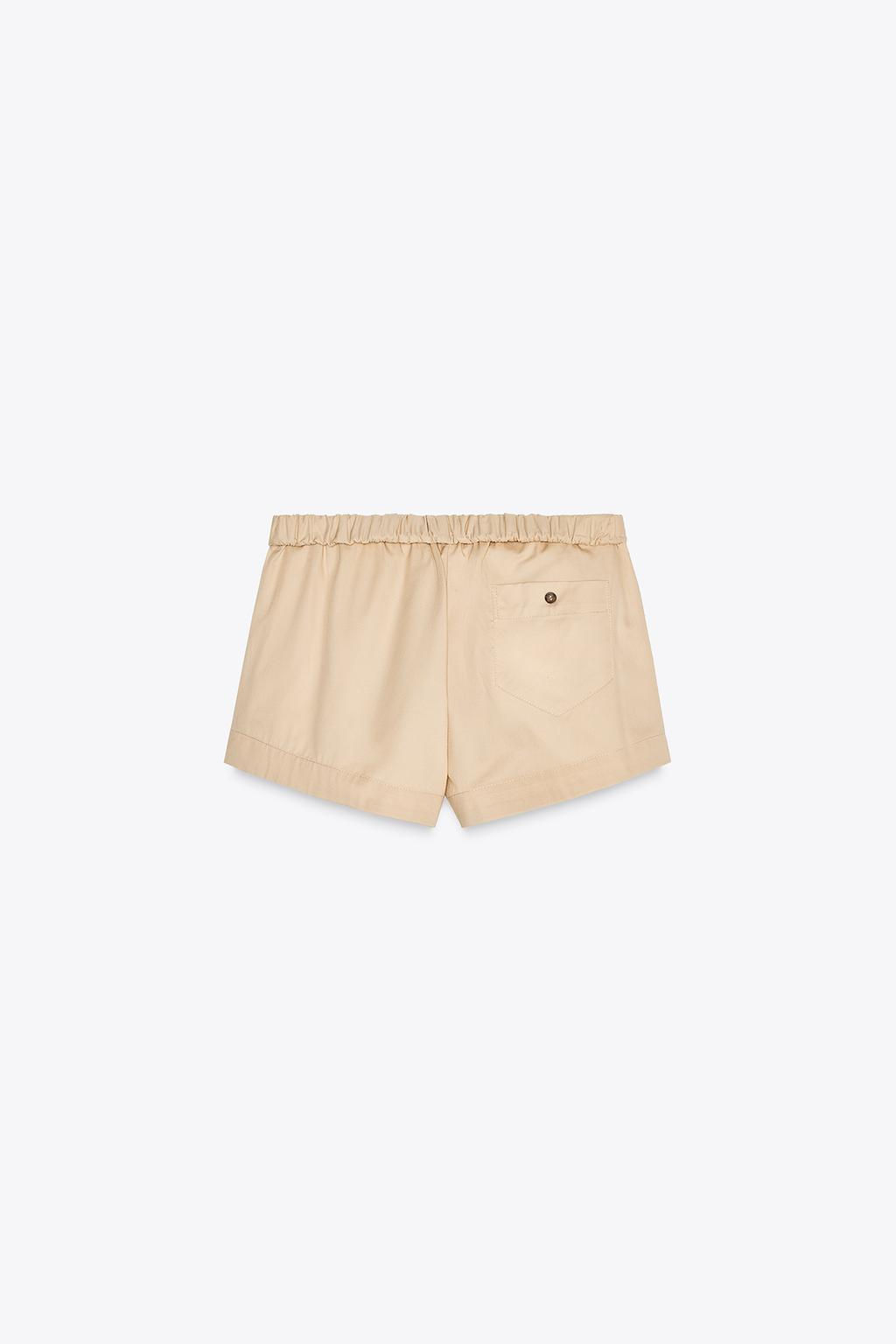 TURN-UP WAIST MINI SHORTS - Zara фото 6