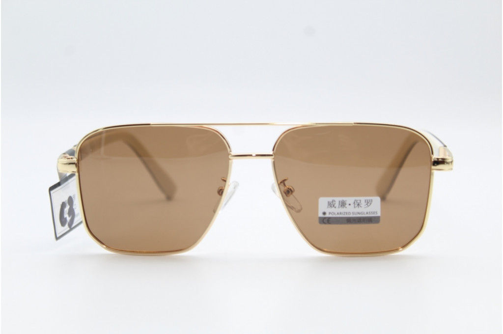 Солнцезащитные очки WILIBOLO (Polarized) 8018 58-15-141 С3 коричн.  фото 2