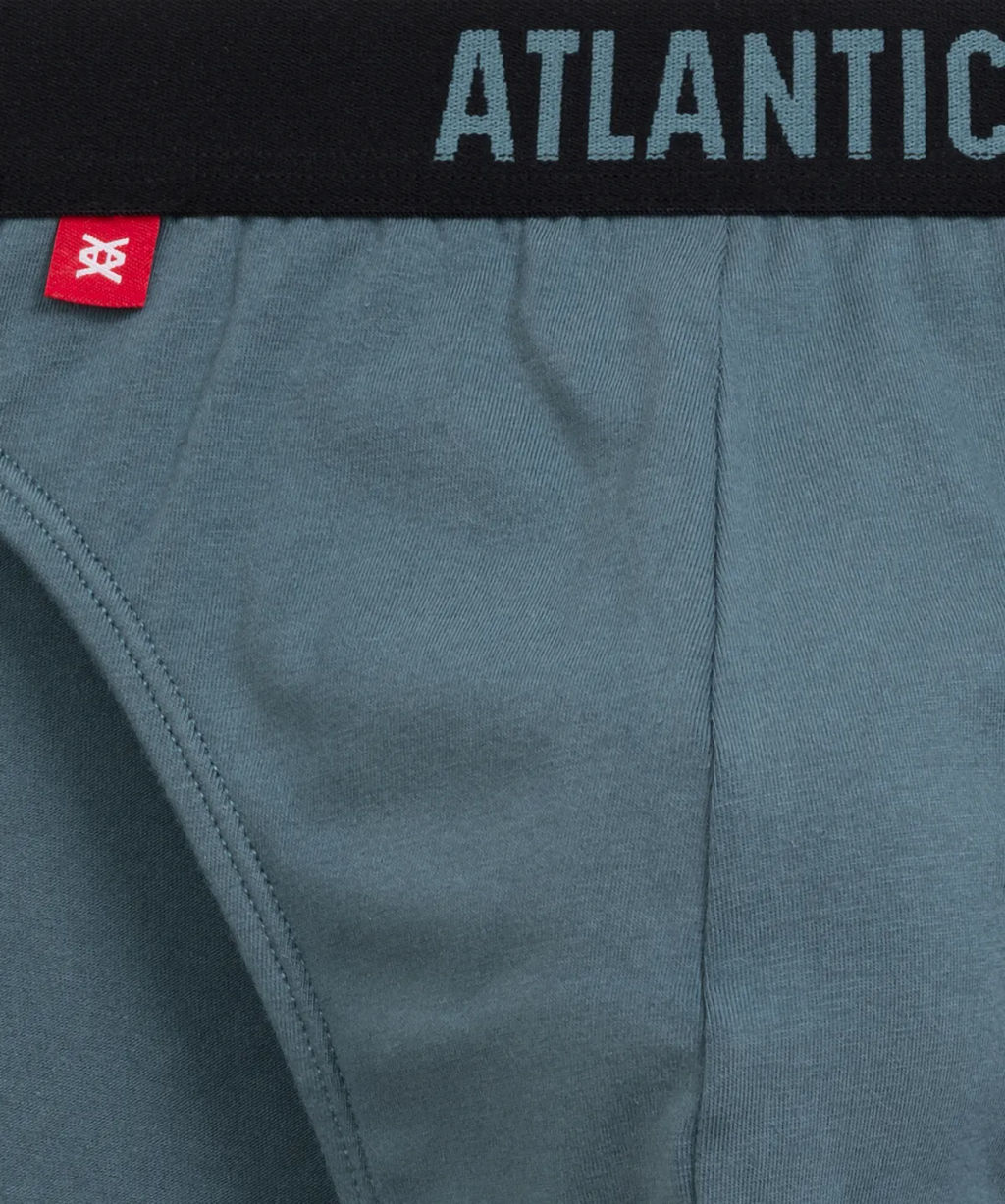 ATLANTIC 5SMP-004 Трусы спорт Solid - набор 5 шт. графитовый + аквамарин + темно-голубой + темно-синий + эспрессо  фото 6
