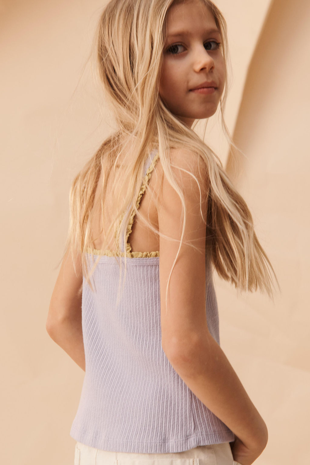 TOP TIRANTES RIB PUNTILLA CONTRASTE LIMITED EDITION / Gris azul - Zara фото 2