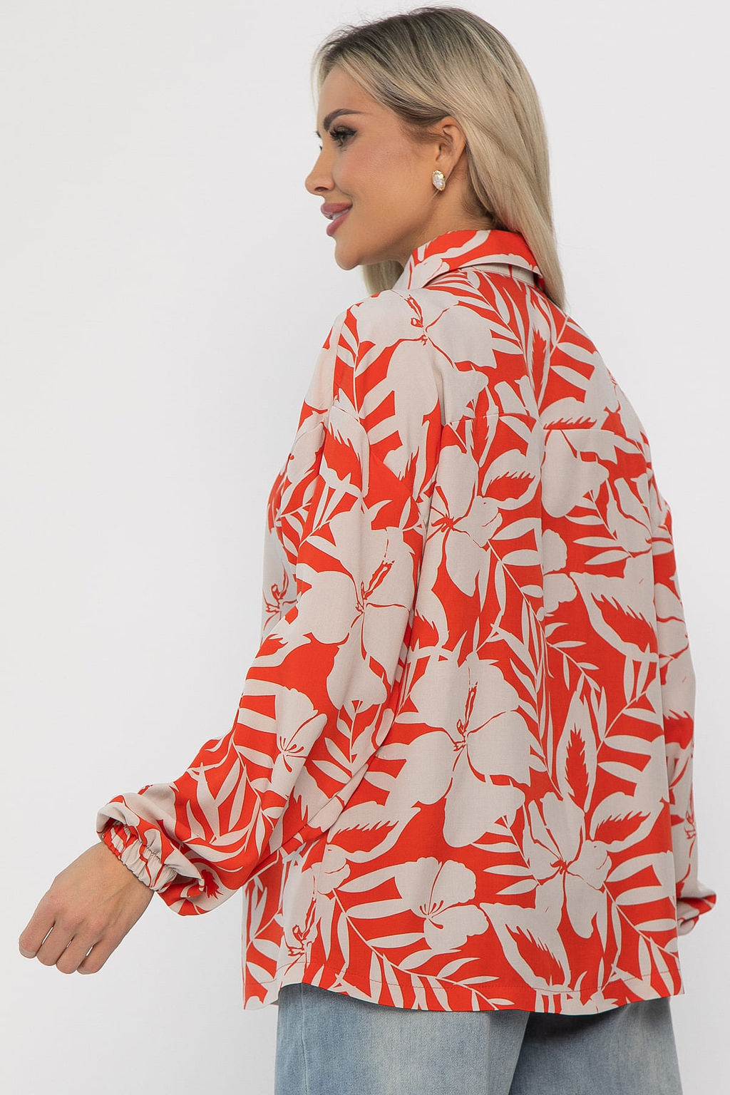 Рубашка Массандра (оранжевая) Б13761-25М - Lt collection фото 3