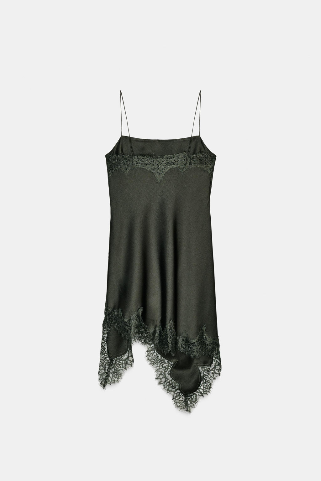 ZW COLLECTION LACE-TRIMMED CAMISOLE TOP - Zara фото 8