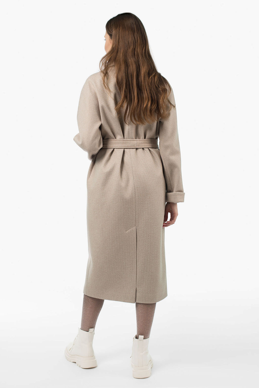 Пальто женское демисезонное (пояс) - El podio фото 5