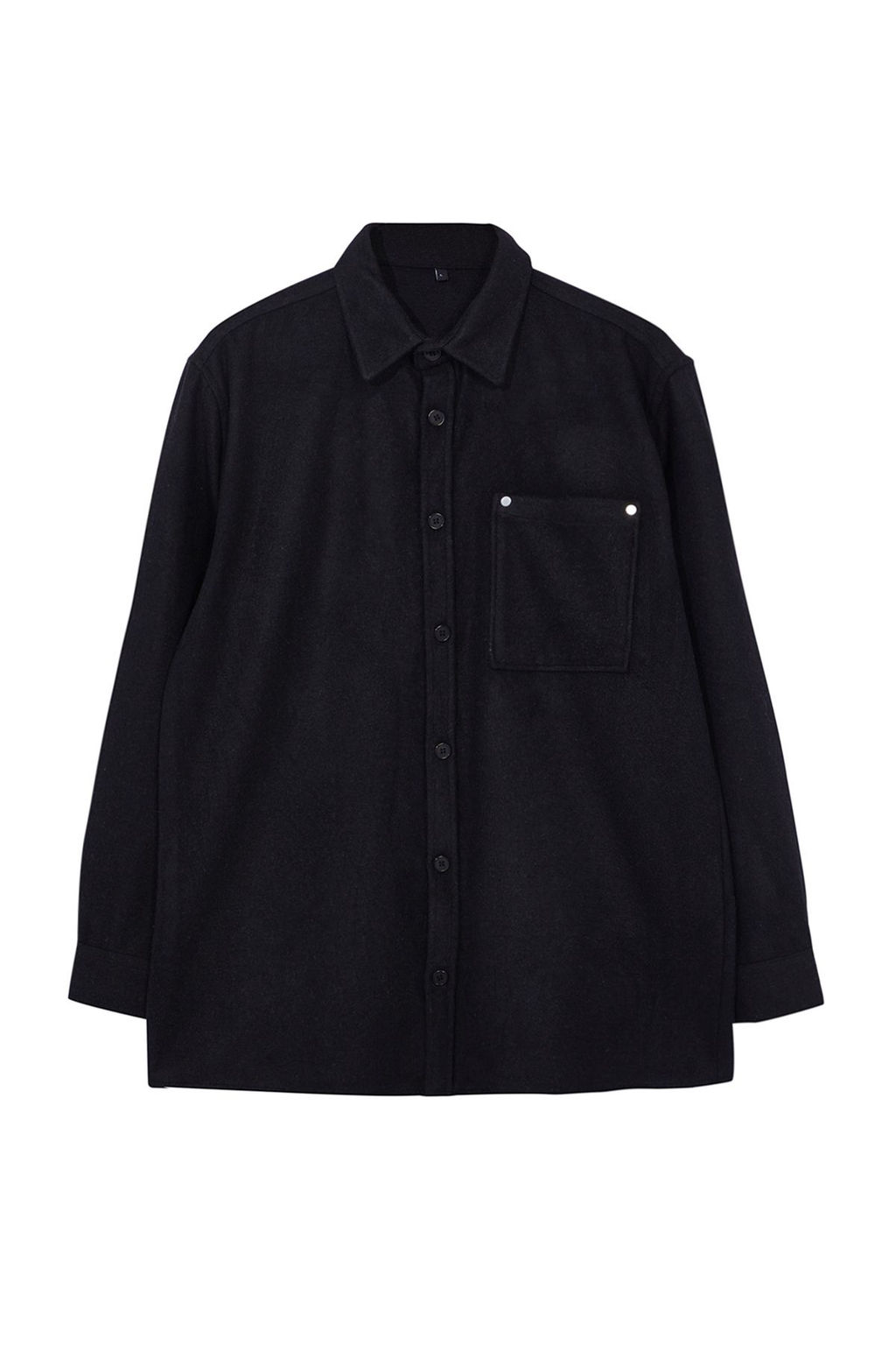 TRENDYOL MAN Siyah Oversize Fit Kase K?sl?k Dokulu Gomlek TMNAW25GO00005 - Trendyolmilla фото 2