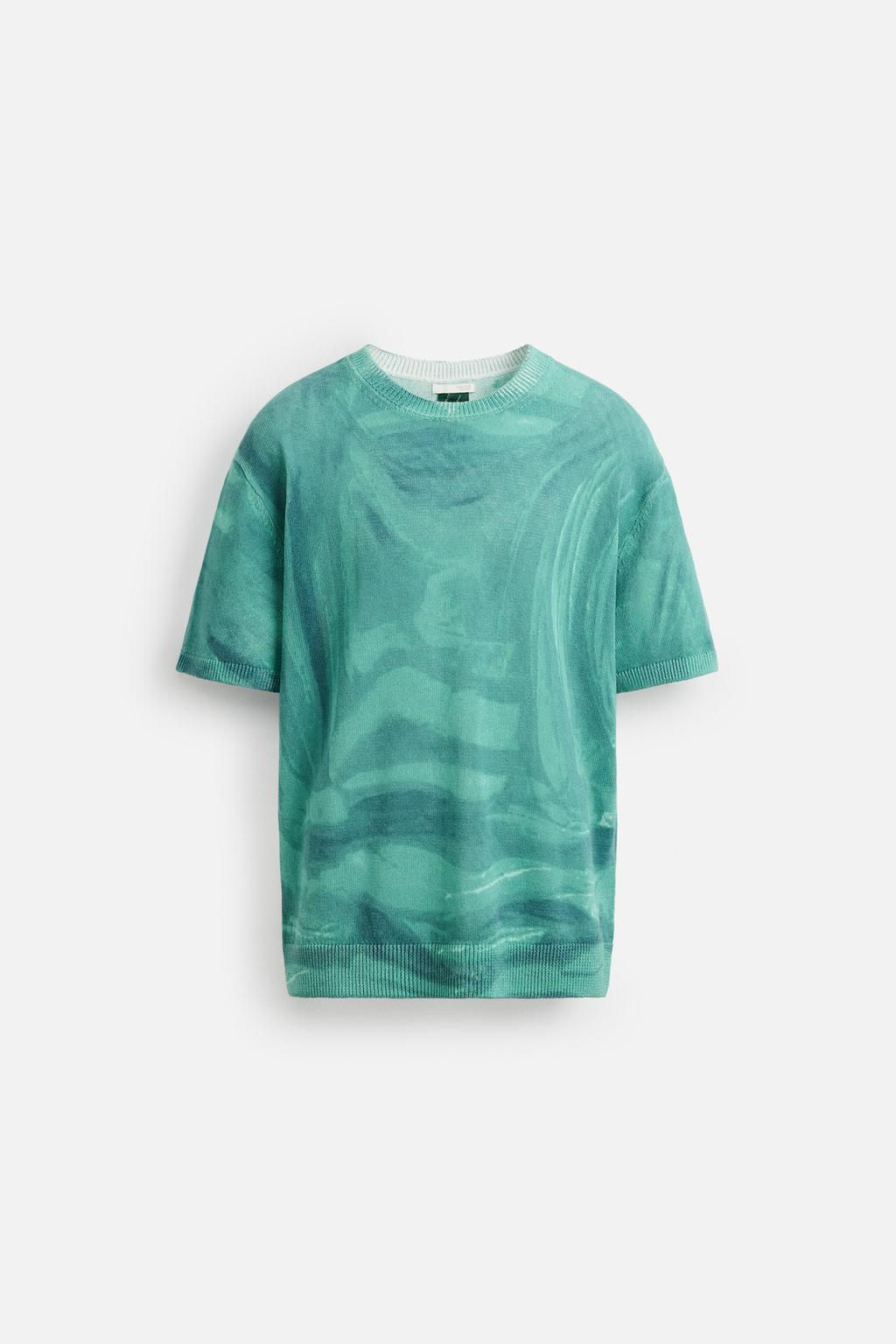 GRAPHIC PRINT KNIT T-SHIRT  OTIS KWAME KYE QUAICOE - Zara фото 7