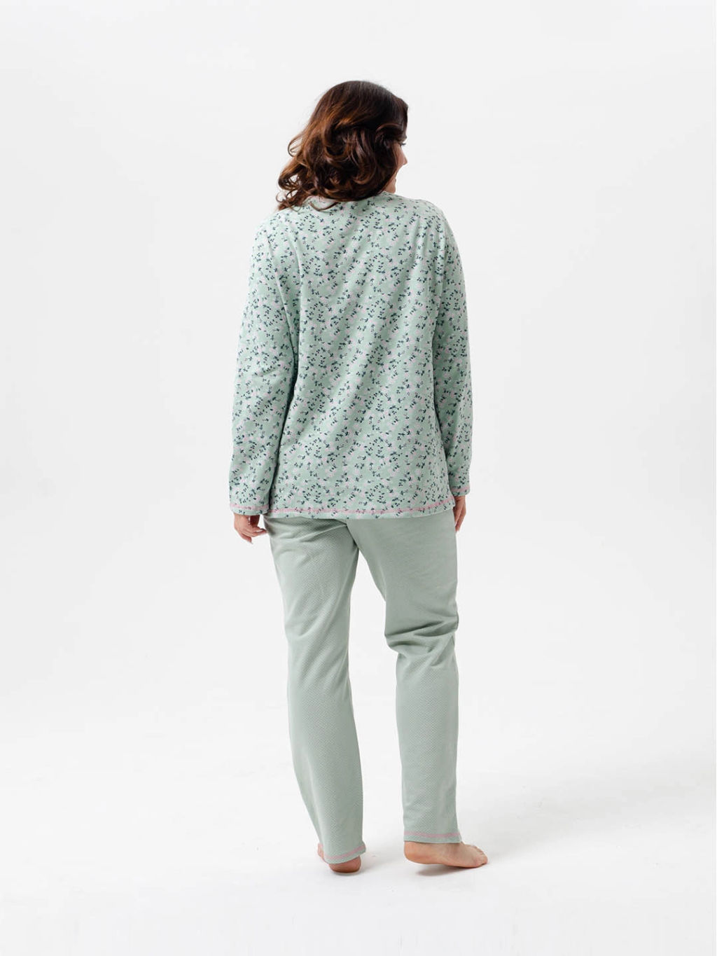 Пижама женская, цвет зеленый
