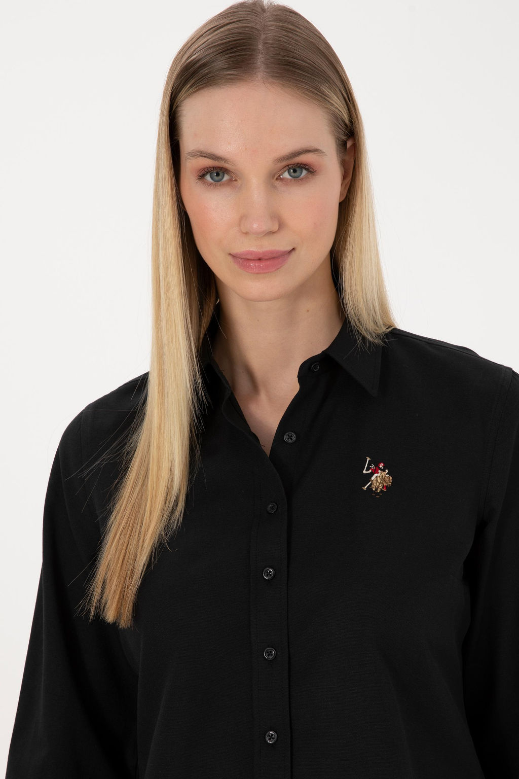 Kad_n Siyah Uzun Kollu Basic G_mlek - U.s. polo assn фото 9