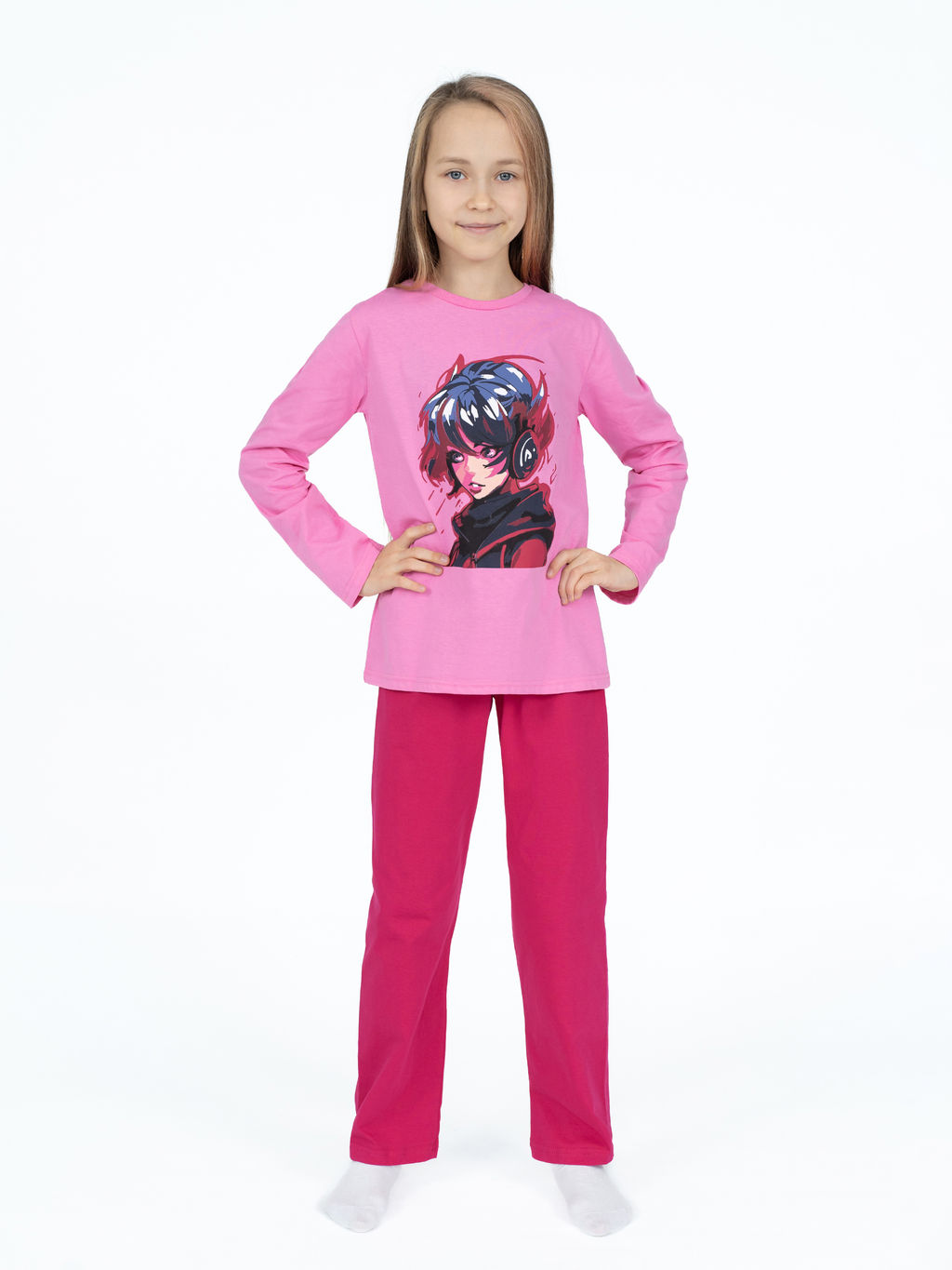 Пижама детская розоваяаниме