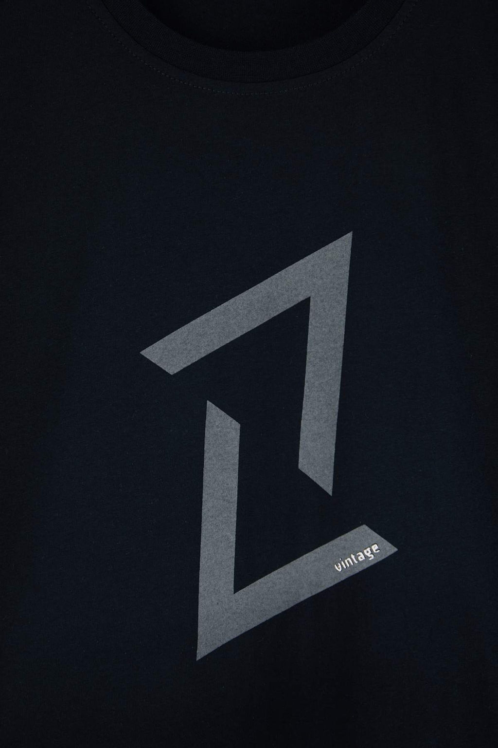 Siyah-Gri 2li Paket Regular/Normal Kal?p Bask?l? %100 Pamuk T-Shirt TMNSS26TS00043