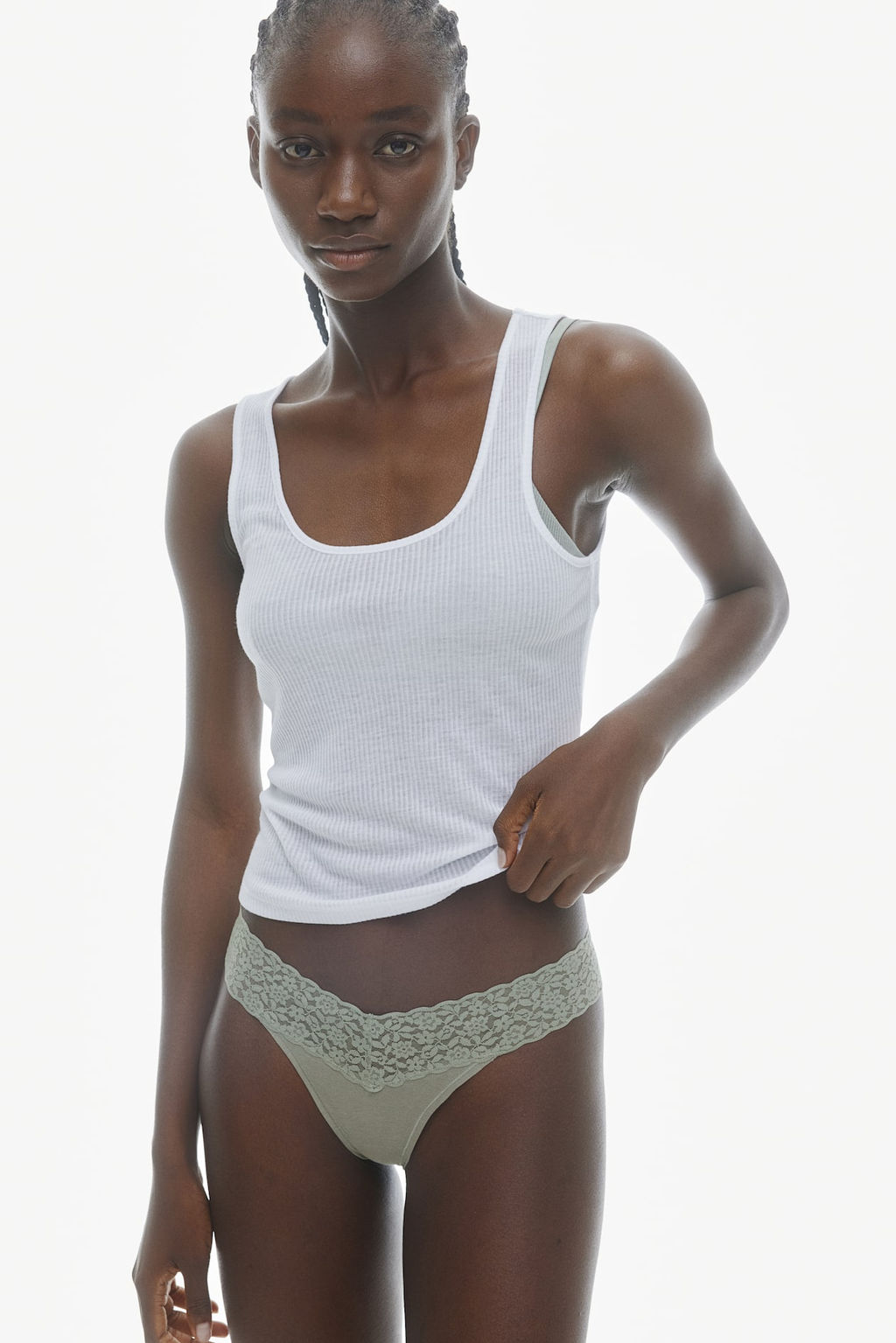 Pack 3 bragas Thong de encaje