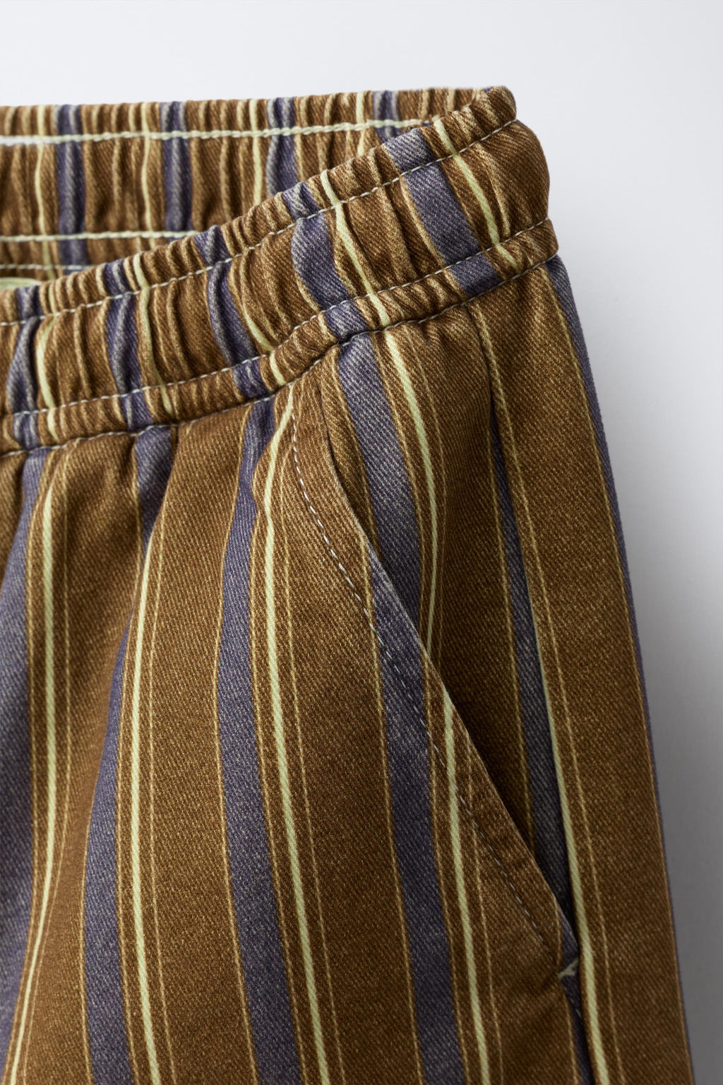 PRINTED STRIPED TROUSERS - Zara фото 3