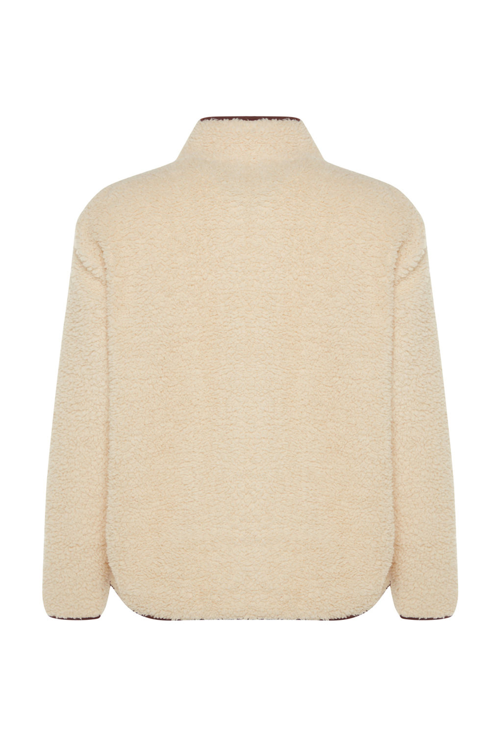 Ekru Pelus Orme Spor Sweatshirt THMAW23SW00021