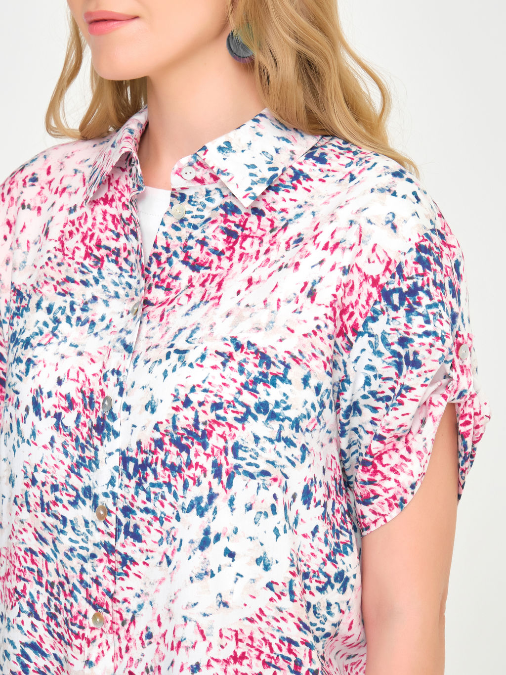 Блуза из вискозы с принтом