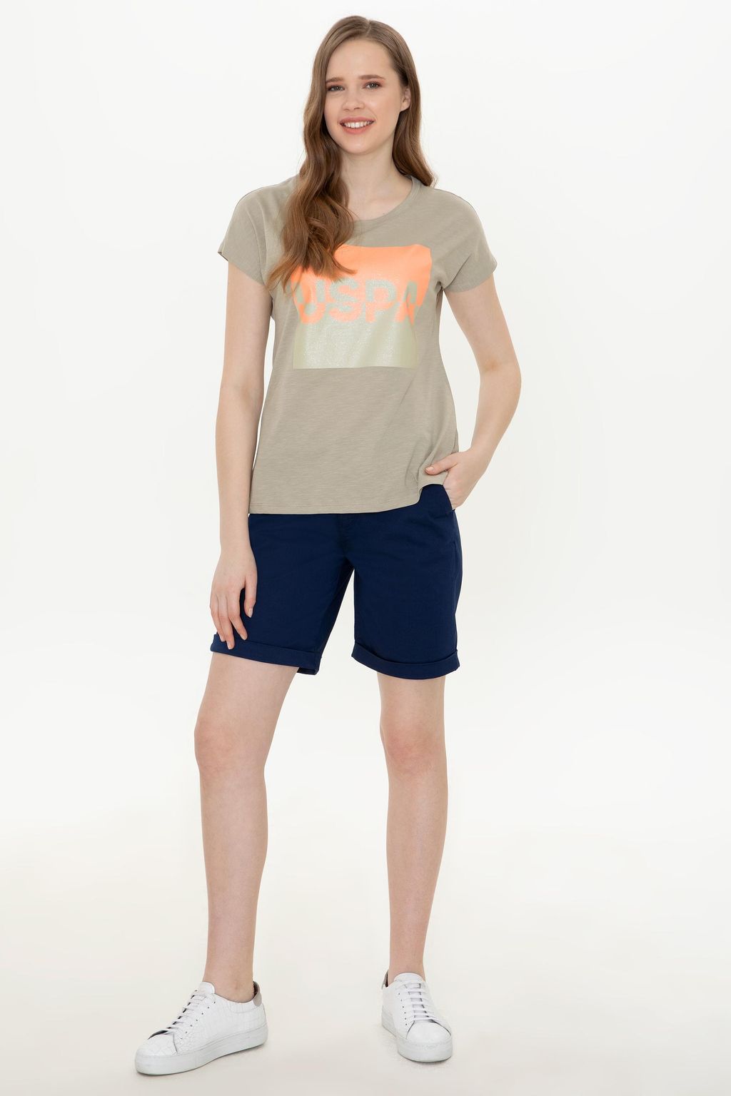 U. S. Polo Assn Женские темно-синие плетеные бермуды-капри - U.s. polo assn фото 7