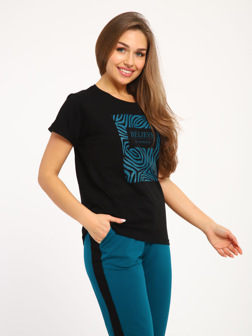 Костюм женский 5-342а (петроль)