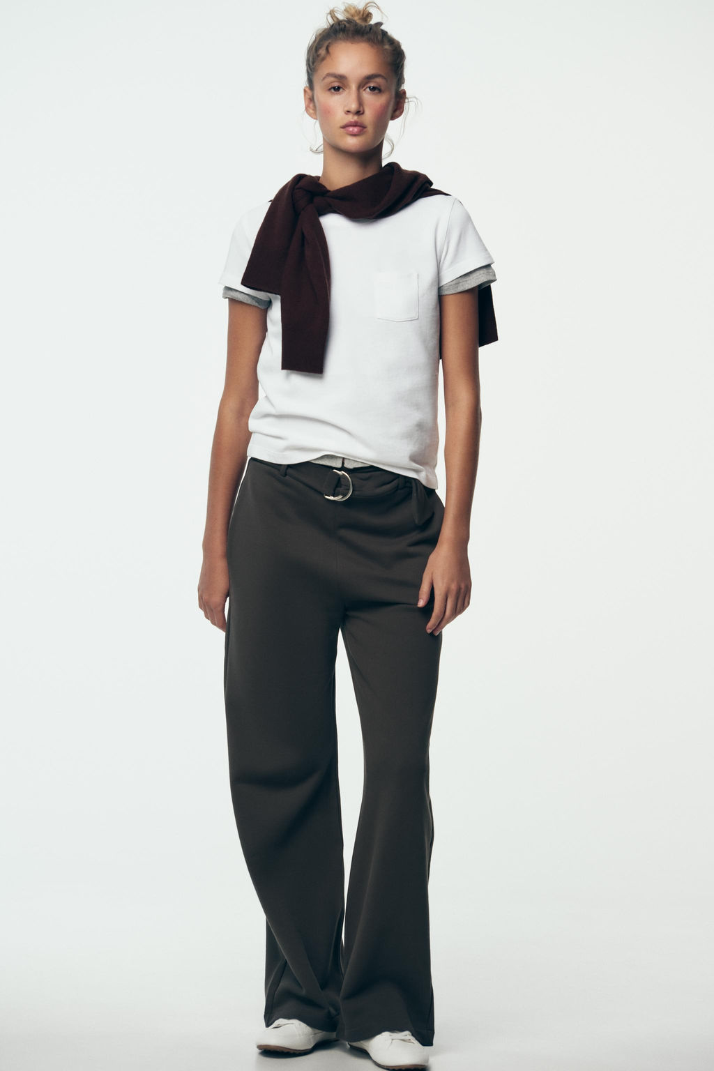 WASHED T-SHIRT WITH POCKET - Zara фото 26