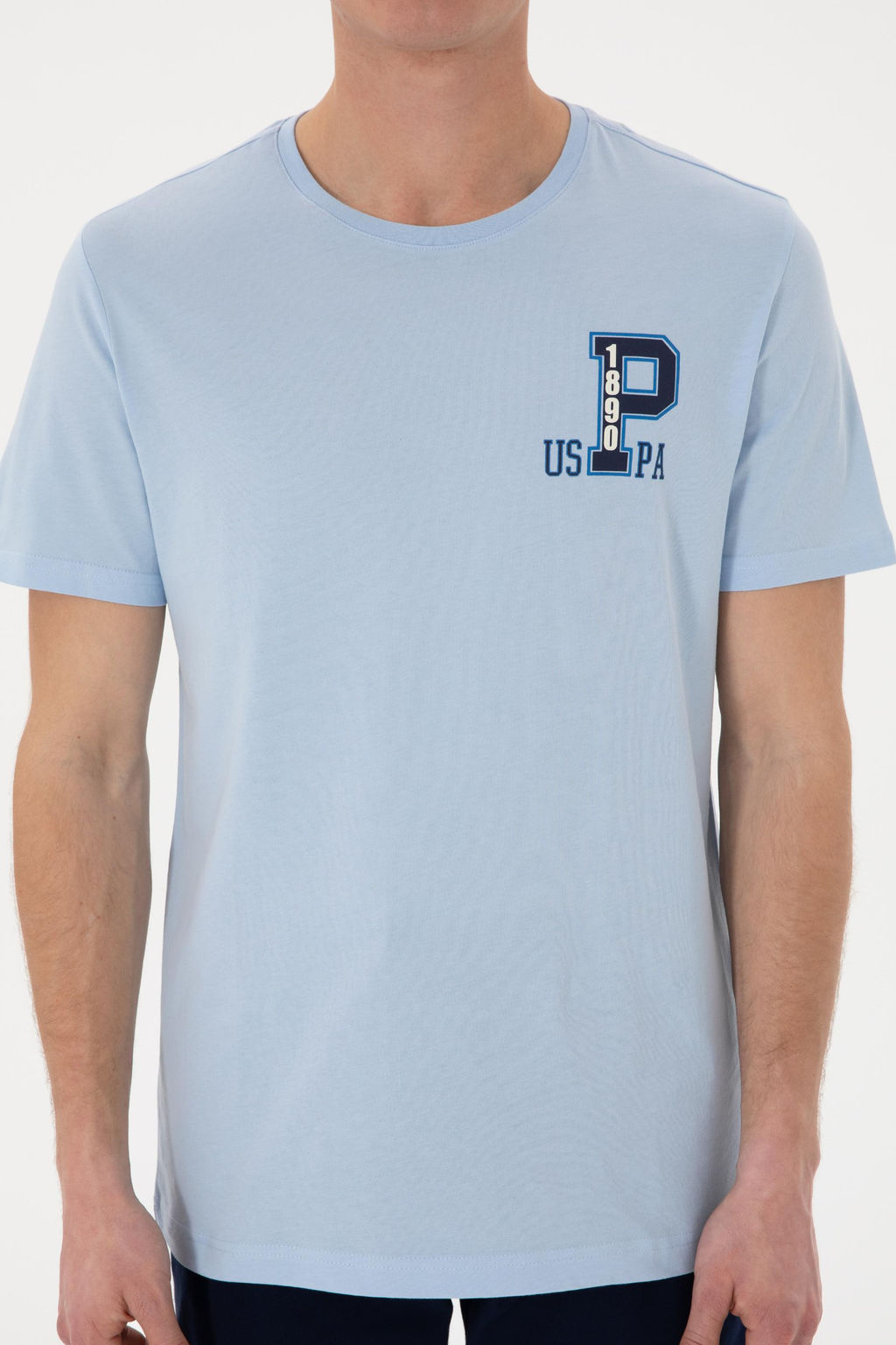 Erkek Bisiklet Yaka A__k Mavi Ti__rt Sepette S_rpriz _ndirim - U.s. polo assn фото 6