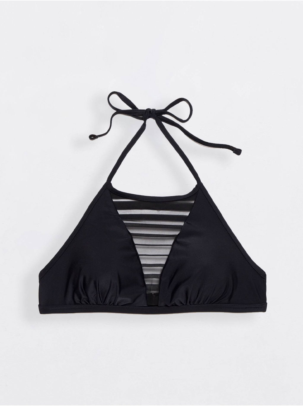 ESLI Купальный бюстгальтер с декоративными прозрачными вставками TROPEA черный