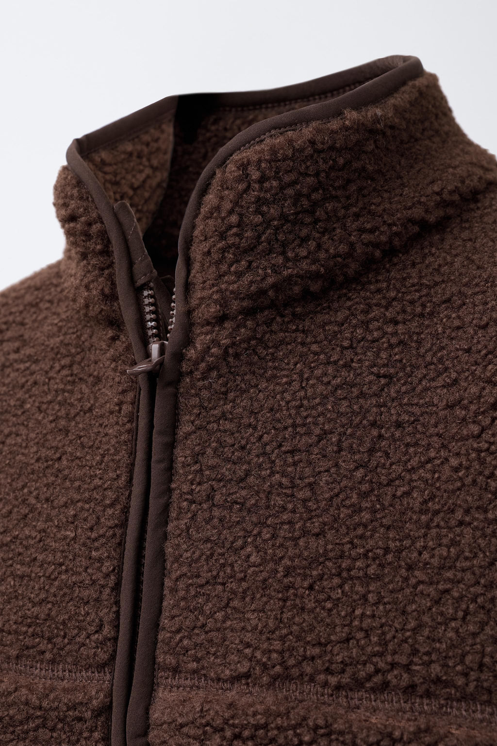 FAUX SHEARLING JACKET WITH WELT DETAILS - Zara фото 5
