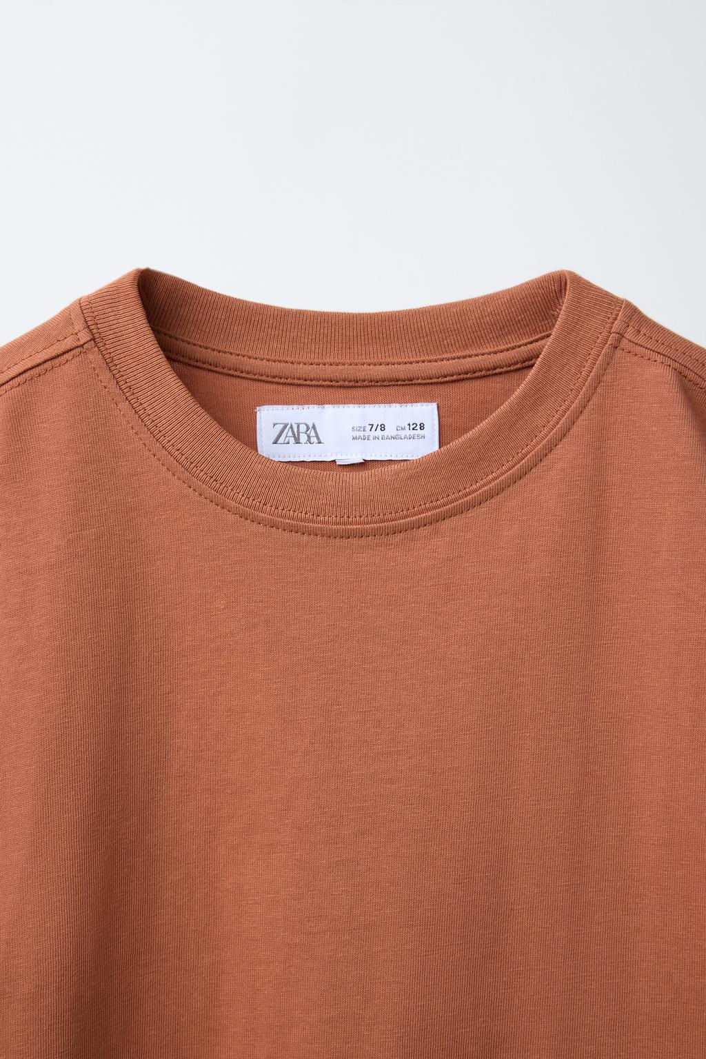 PLAIN MEDIUM WEIGHT T-SHIRT - Zara фото 16