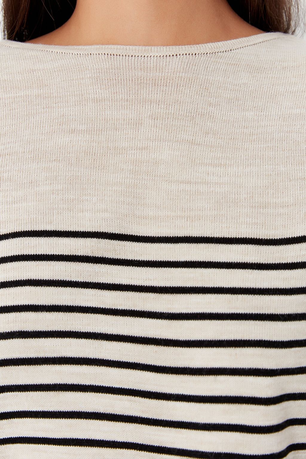 Antrasit Basic Cizgili Triko Kazak TWOAW23KZ01846 - Trendyolmilla фото 10