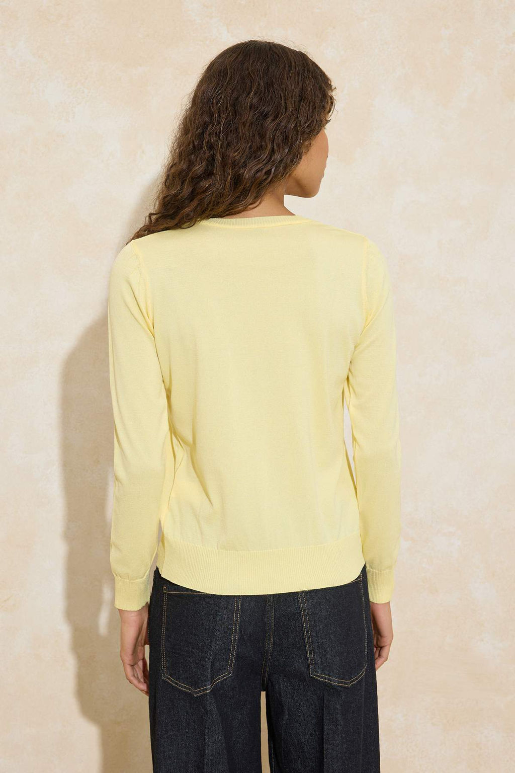 Wardrobe Essentials Sar? Merserize Gorunumlu Ince Basic Triko Kazak | TWOAW26KZ00081