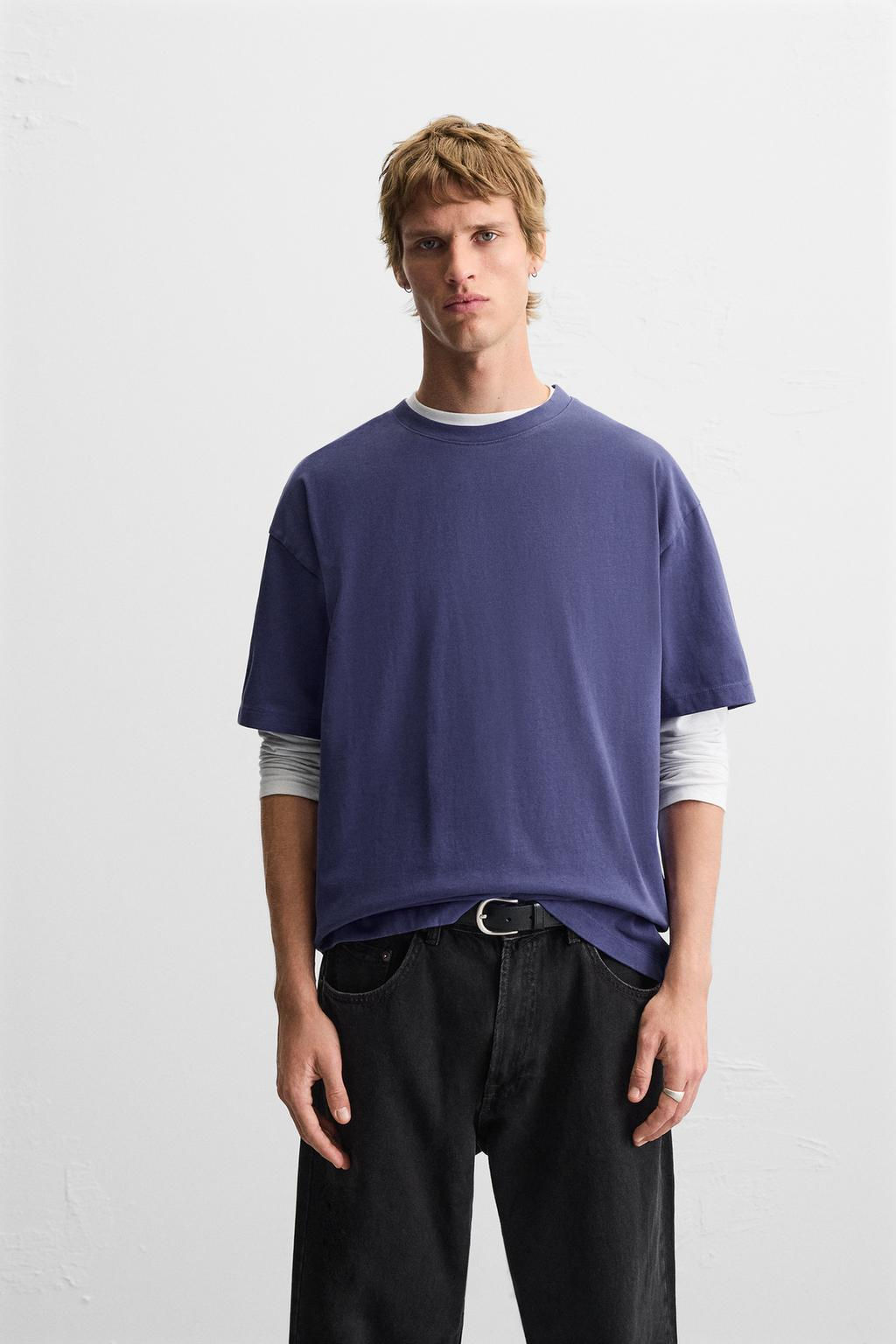 BASIC HEAVY WEIGHT T-SHIRT - Zara фото 79