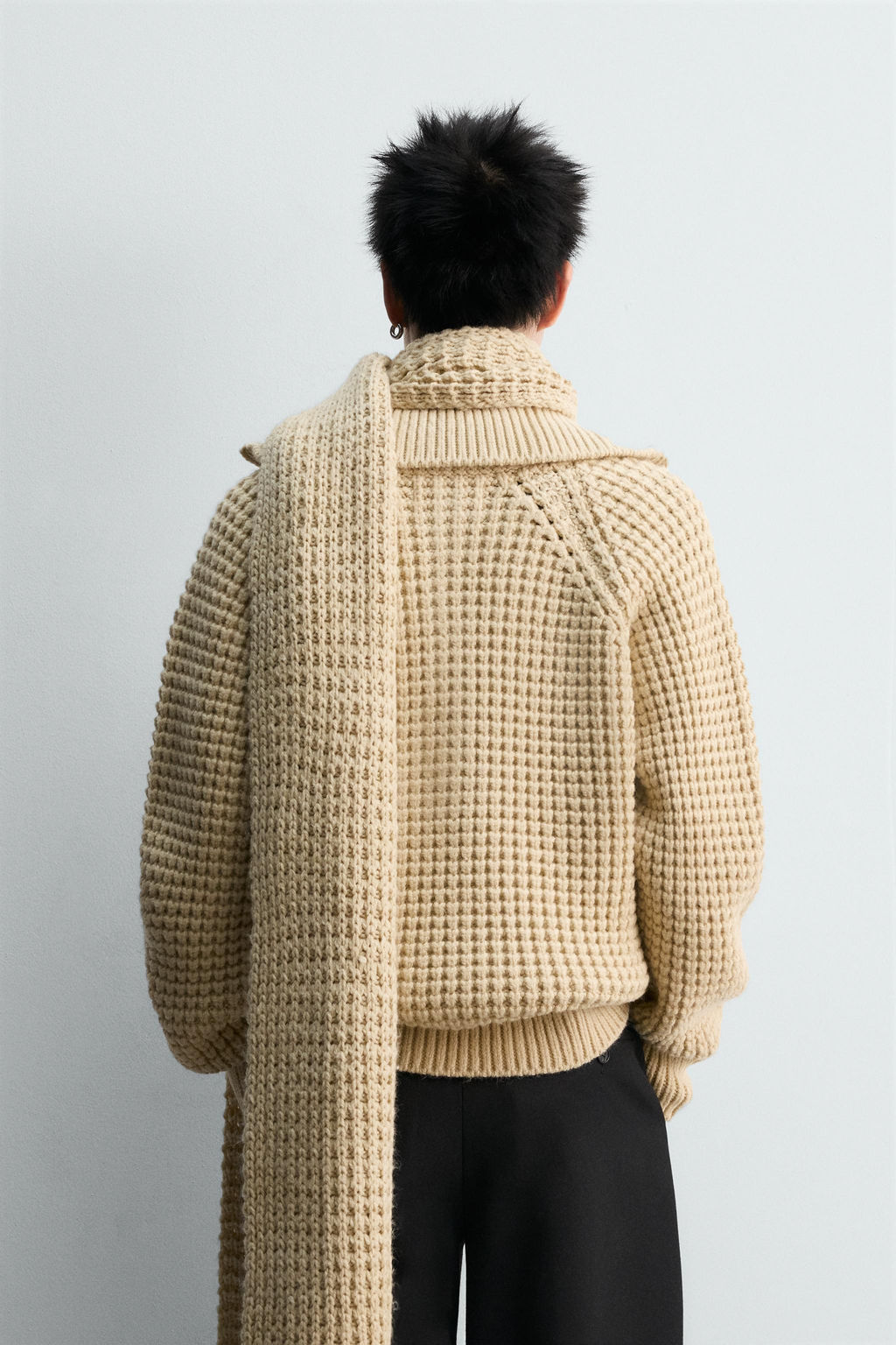 LIMITED EDITION WAFFLE-KNIT JUMPER - Zara фото 3