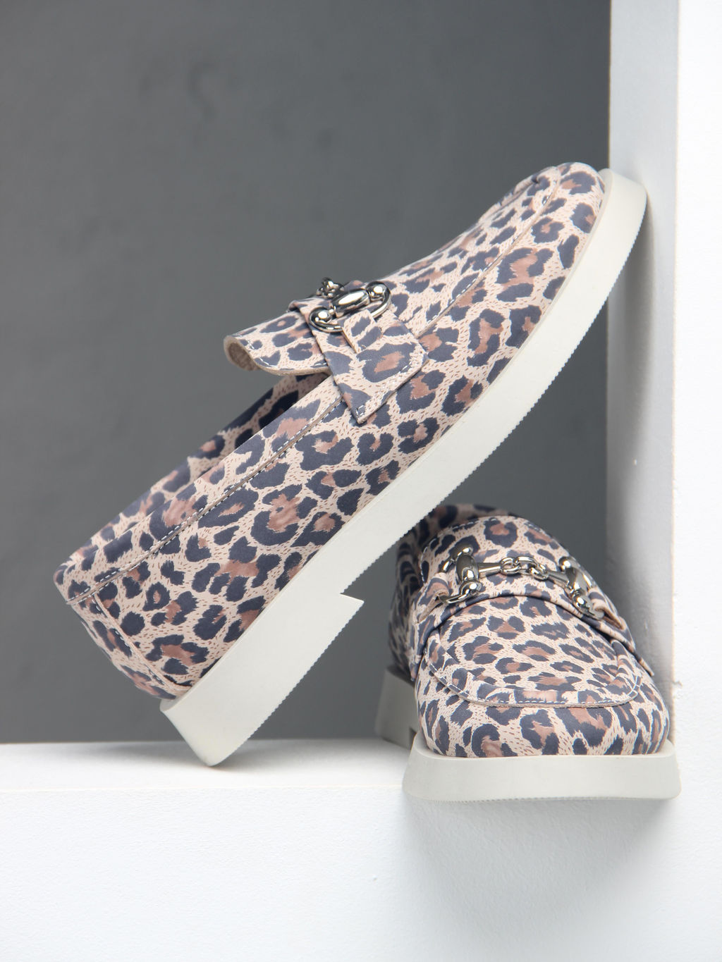 Лоферы туфли 172.1841be.Бежевый леопард