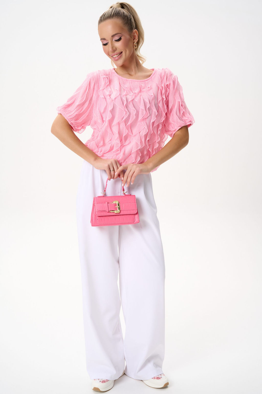 Блузка Лили (розовый) - Эльза фото 5