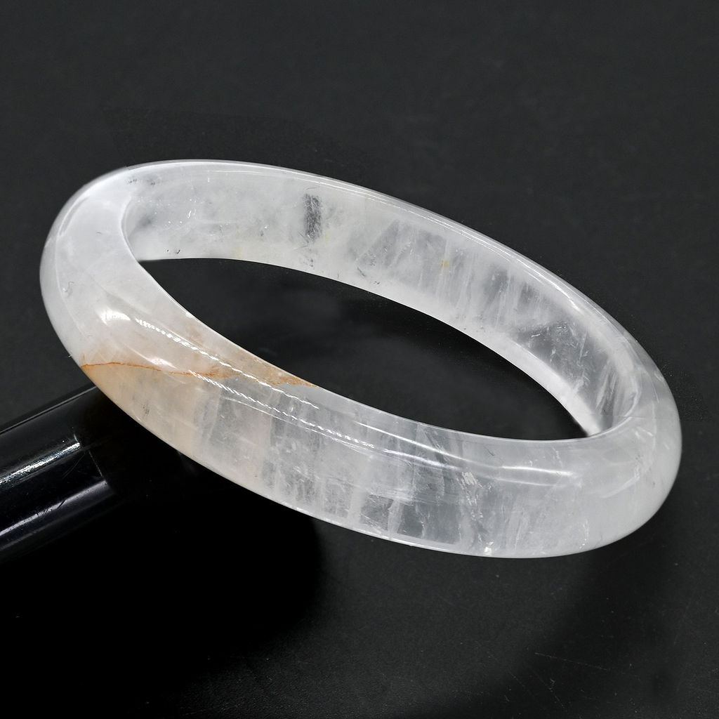 Браслет кольцо из Горного хрусталя, 52,5г Радуга камня