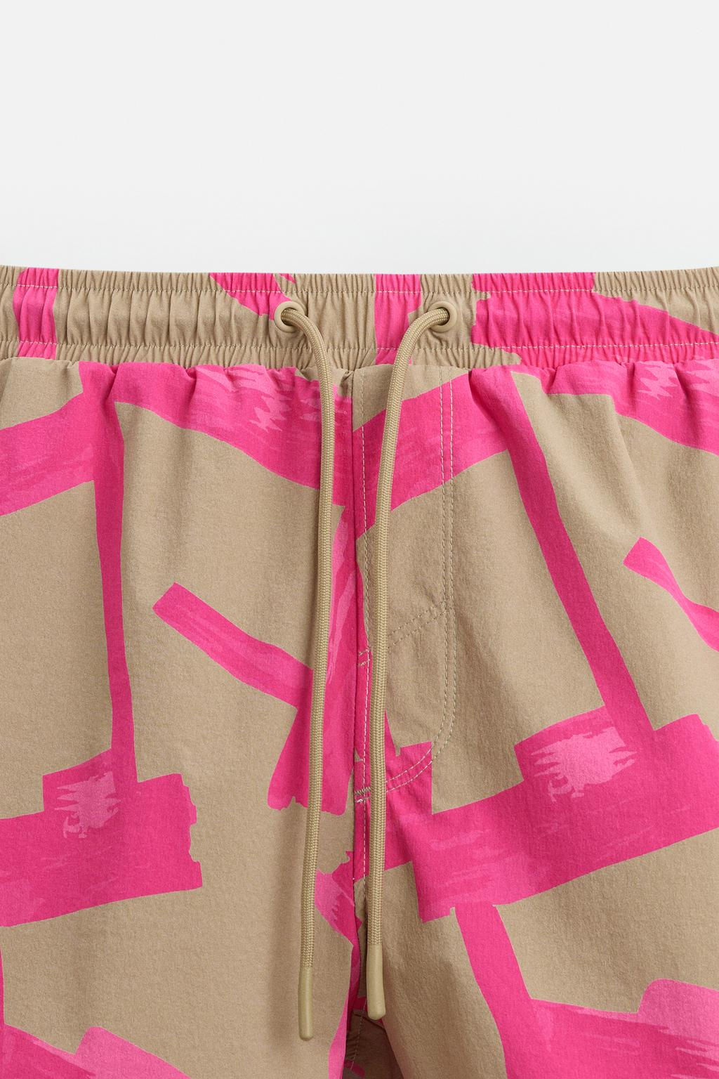 SOYUT DESENLI REGULAR FIT DENIZ SORTU - Zara фото 4