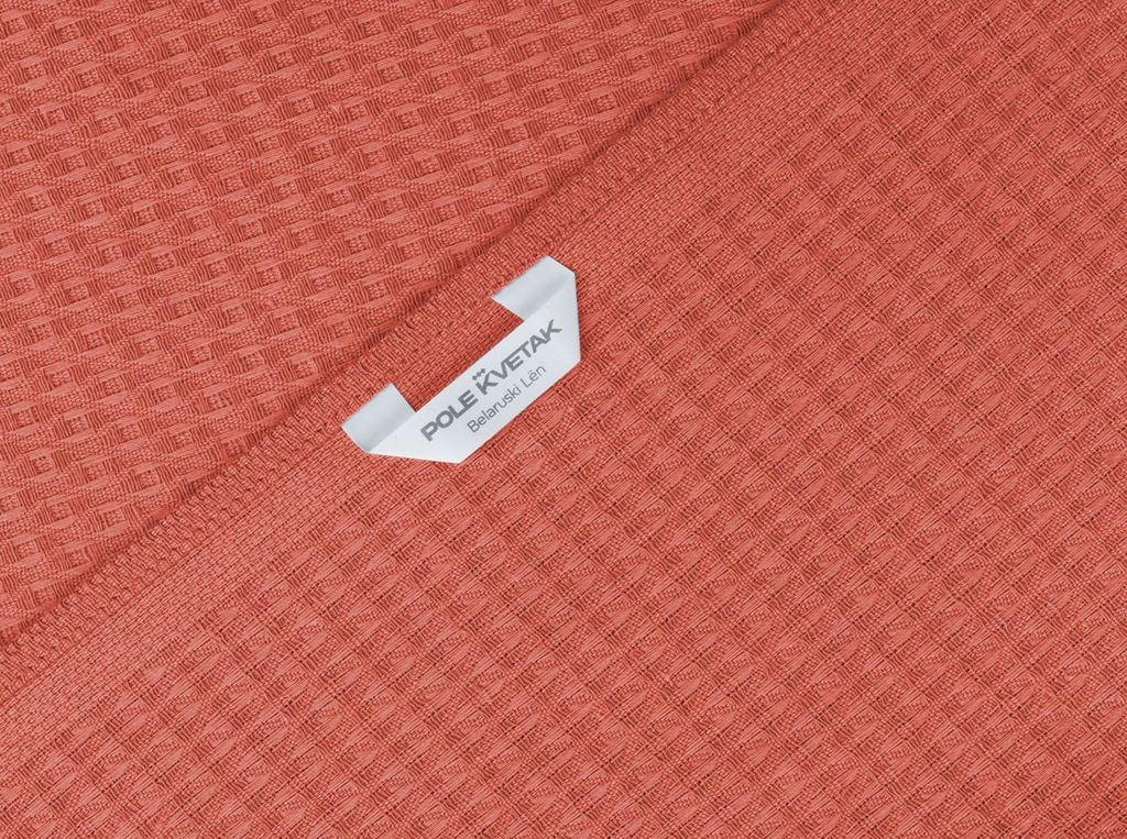 Полотенце 21С105-ШР+Гл 65*95 "Суфле плюс" цв. 1220 рис. 815 орнанжево-красный