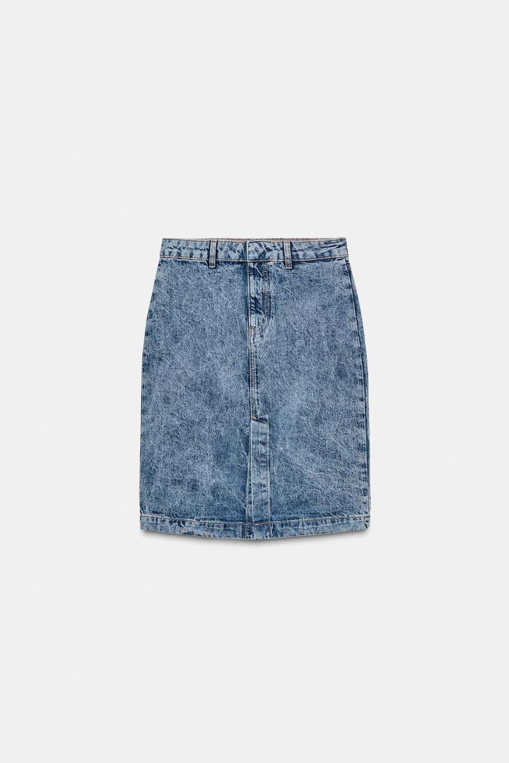 ZW COLLECTION DENIM MIDI SKIRT - Zara фото 7