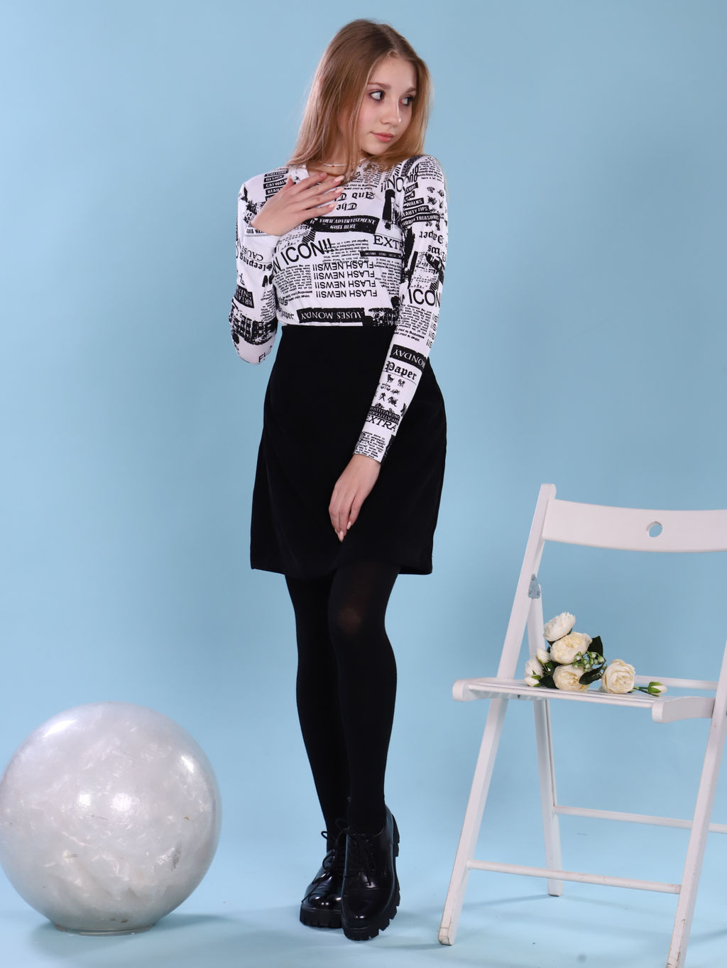 Лонгслив Поэзия белый - Ладошки фото 2