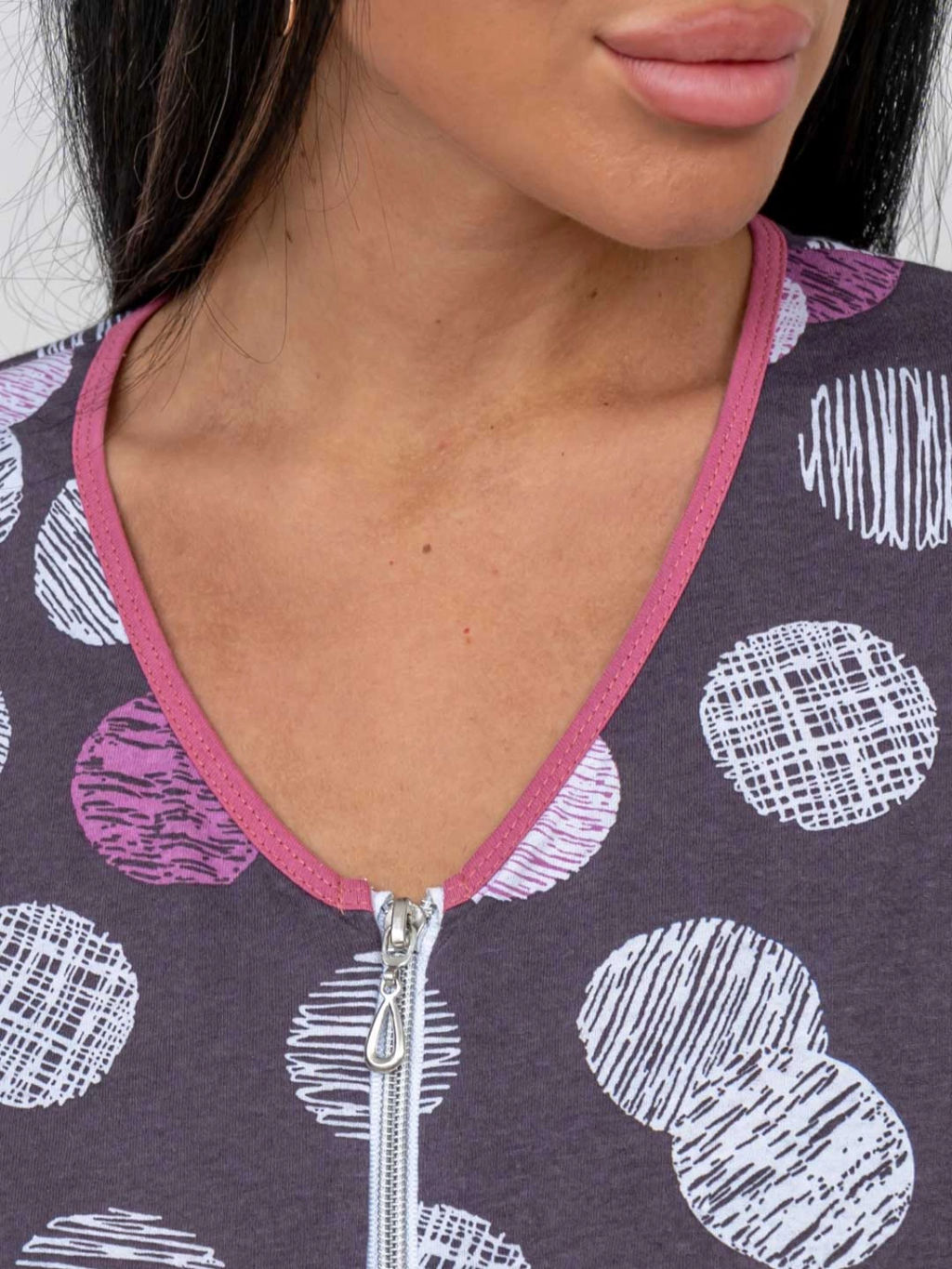 Халат женский, цвет фиолетовый