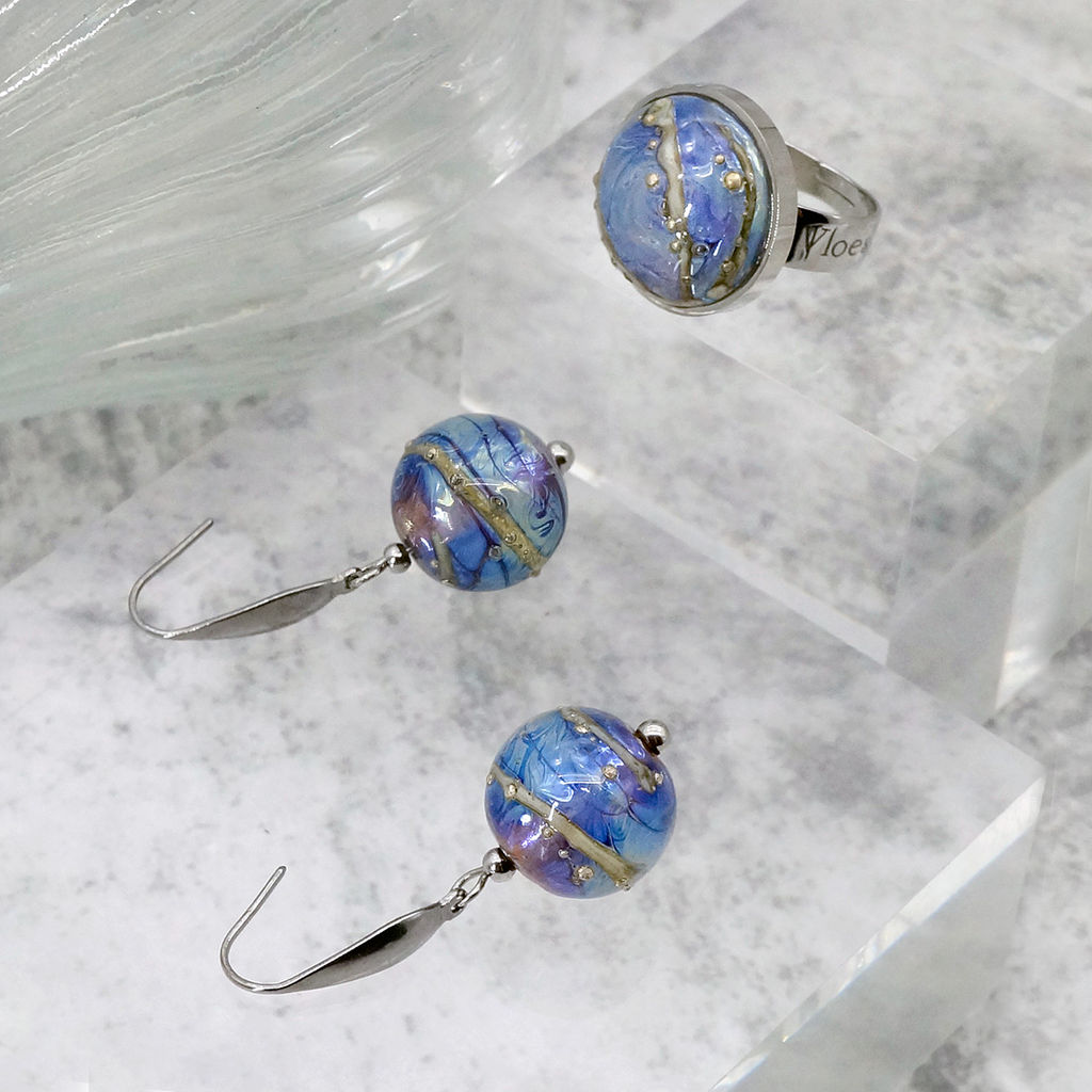 Серьги из муранского стекла HEAVEN LS2556 - Vloes фото 6