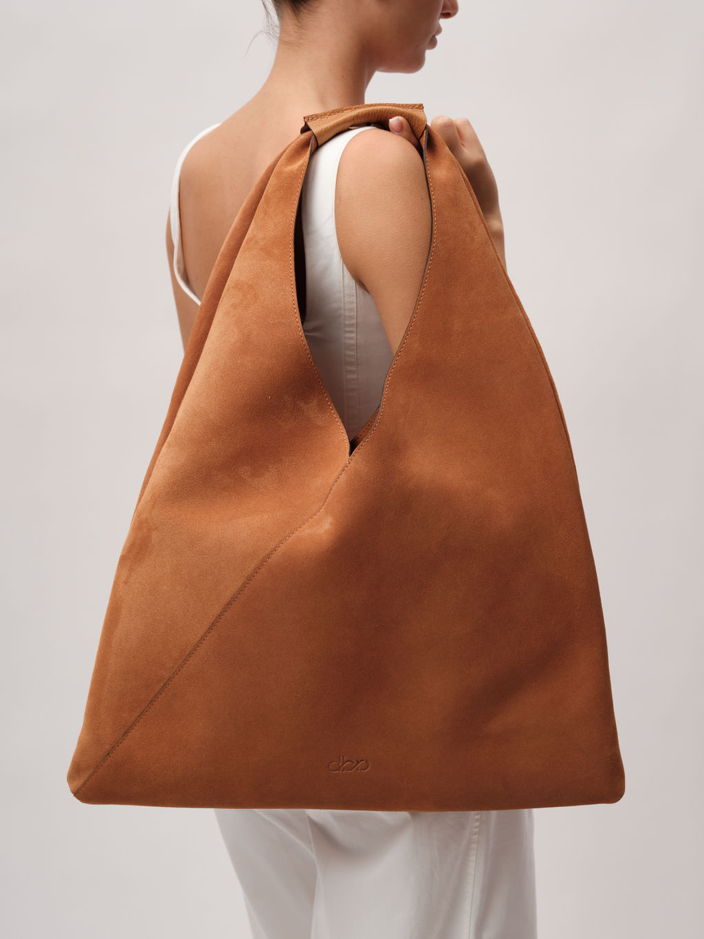 Замшевая сумка шоппер Luna DBR 31373 вуд  фото 6