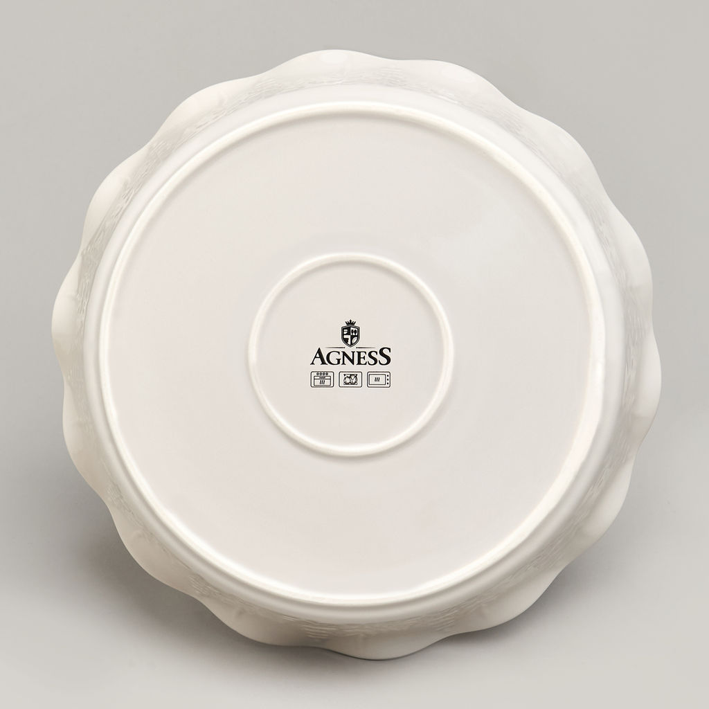 ФОРМА ДЛЯ ЗАПЕКАНИЯ КРУГЛАЯ BEIGE 26,5*6,5 СМ 1700 МЛ - Agness фото 5