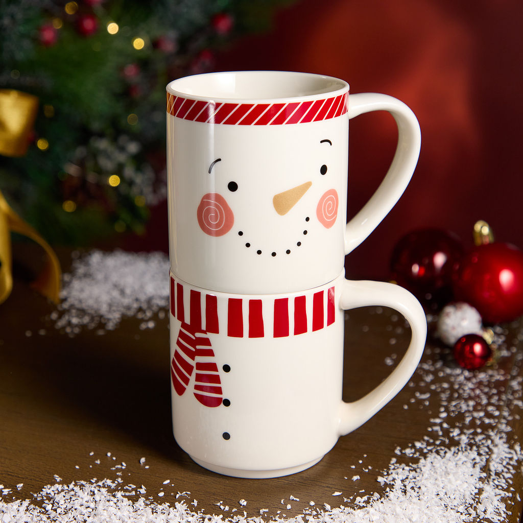 НАБОР КРУЖЕК LEFARD SNOWMAN 2 ШТ. 285МЛ  фото 2