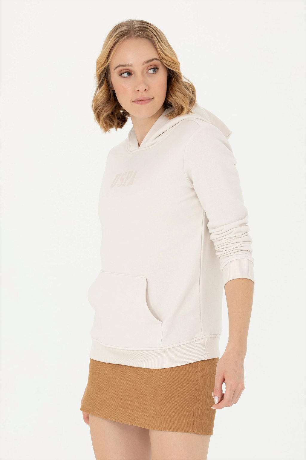 U. S. Polo Assn Женская базовая толстовка с капюшоном и камнем Неожиданная скидка в корзине - U.s. polo assn фото 3
