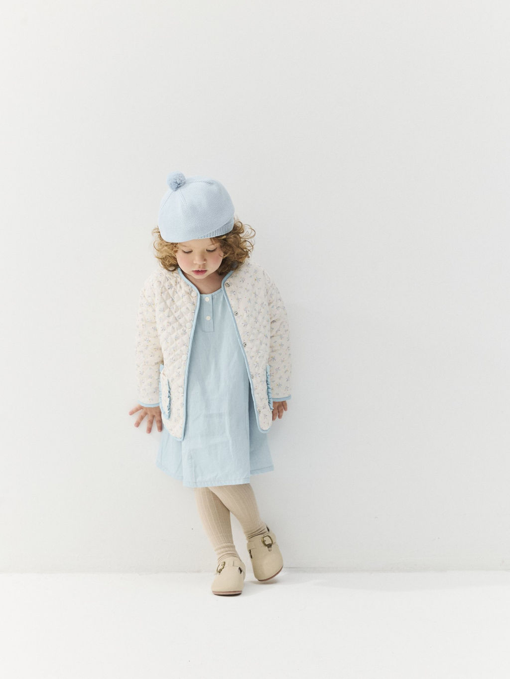 Берет хлопковый "Незабудка" 0+