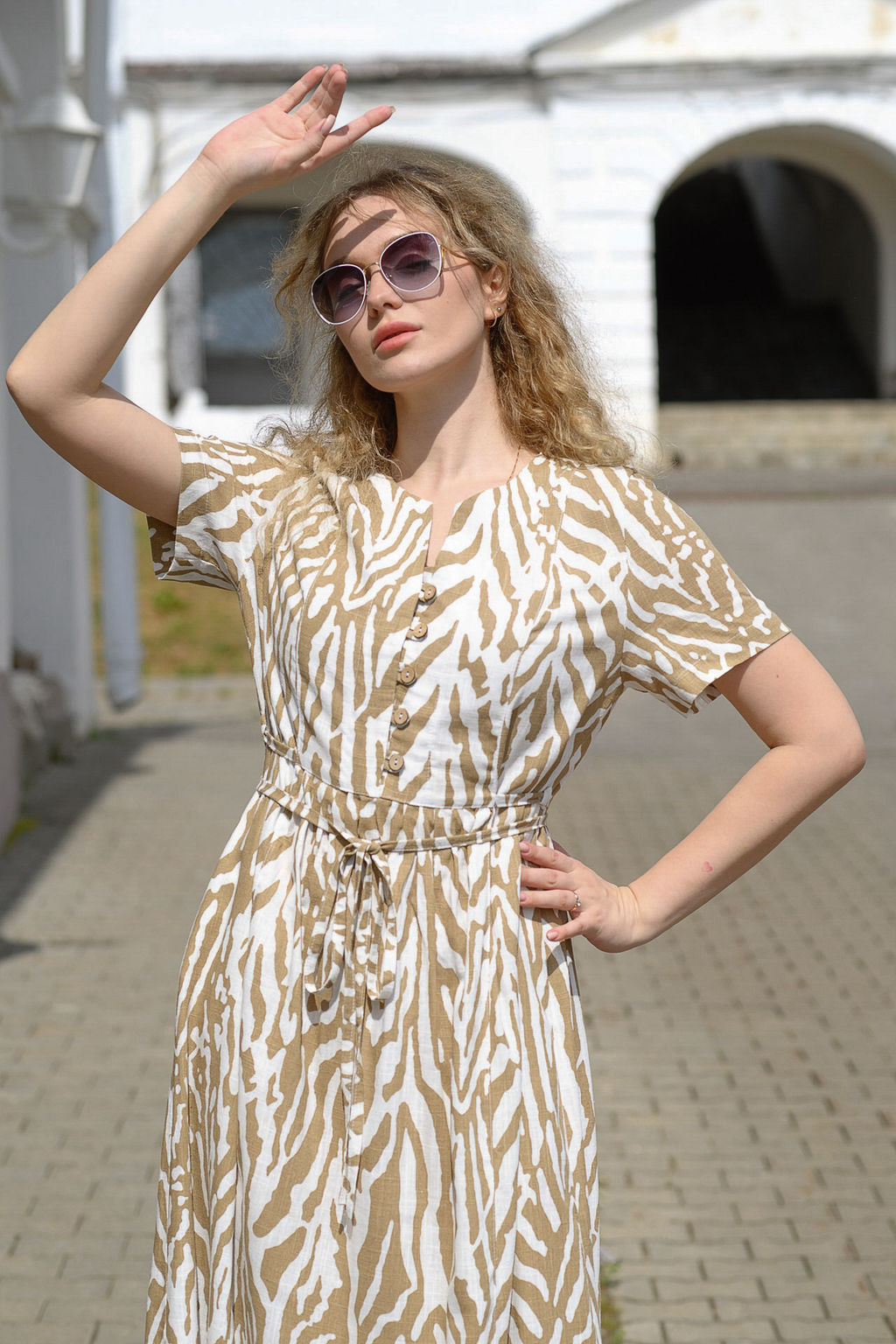 платье 70% лен + 30% вискоза - Новый лен фото 4