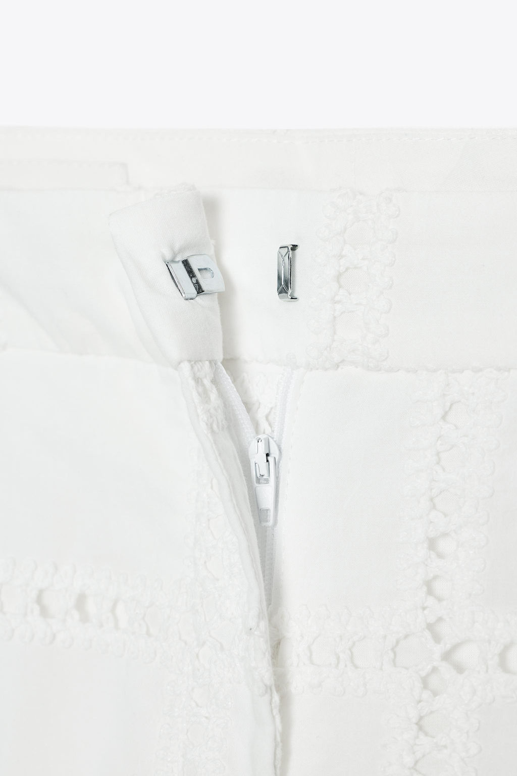 STRAIGHT-LEG TROUSERS WITH CUTWORK EMBROIDERY - Zara фото 10