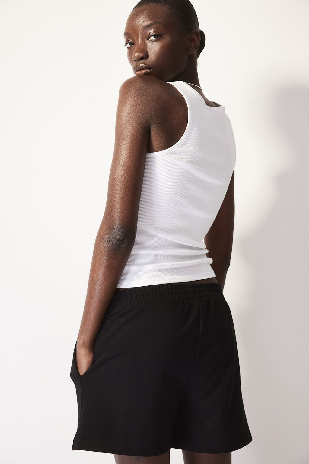 Pantalon corto en sudadera - H&m фото 3