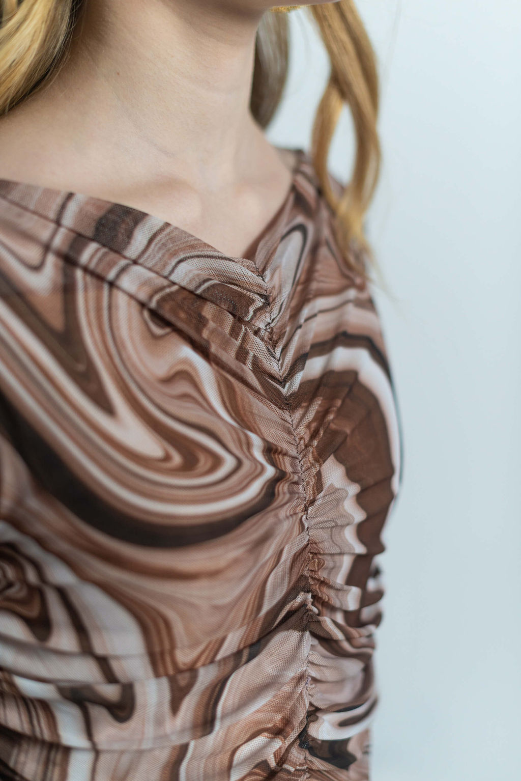 Лонгслив Сэнтио (коричневый) - Nadi bordo фото 8