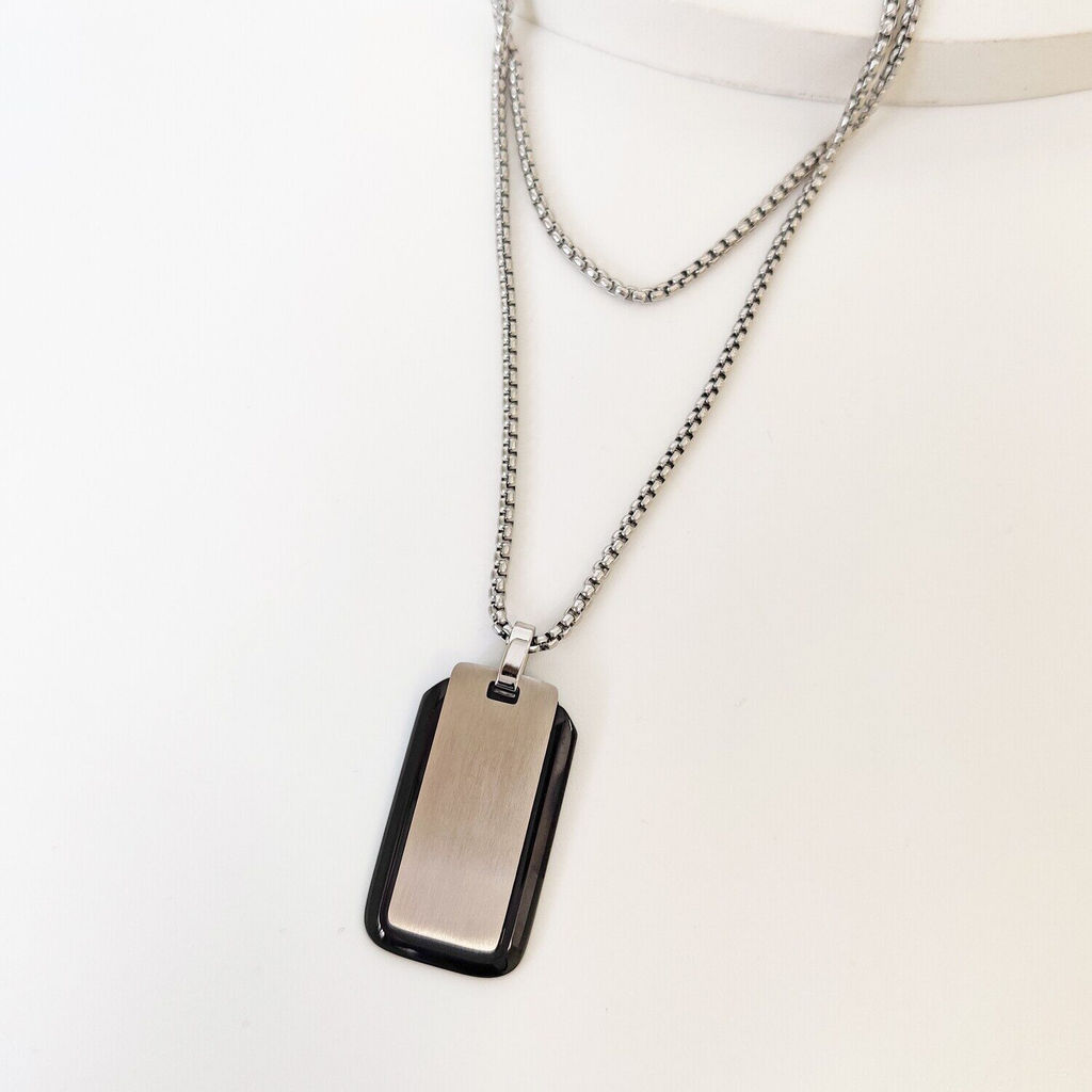 Кулон из стали на цепочке