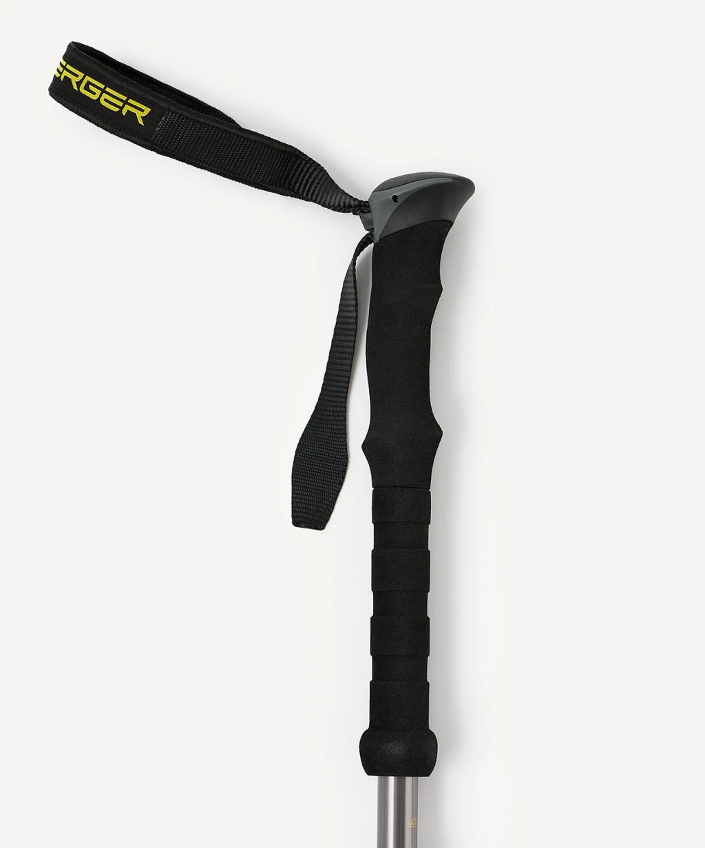 Треккинговые палки BERGER Hiking Peak BHP25TP4-01, 120-135 см, 4-секц., складн., тем.-сер./горчичн.  фото 3